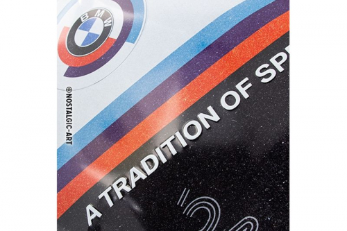 Blechschild "BMW Motorsport Tradition" - 40 x 30cm